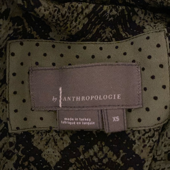 Anthropologie Yinka Green Snakeskin Print Tunic Dress - Picture 6 of 8